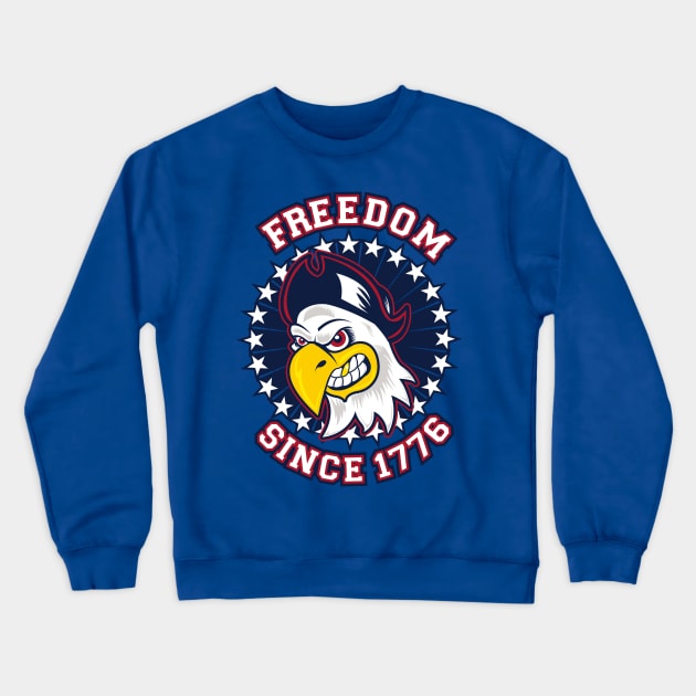 Freedom Eagle Crewneck Sweatshirt by Joebarondesign